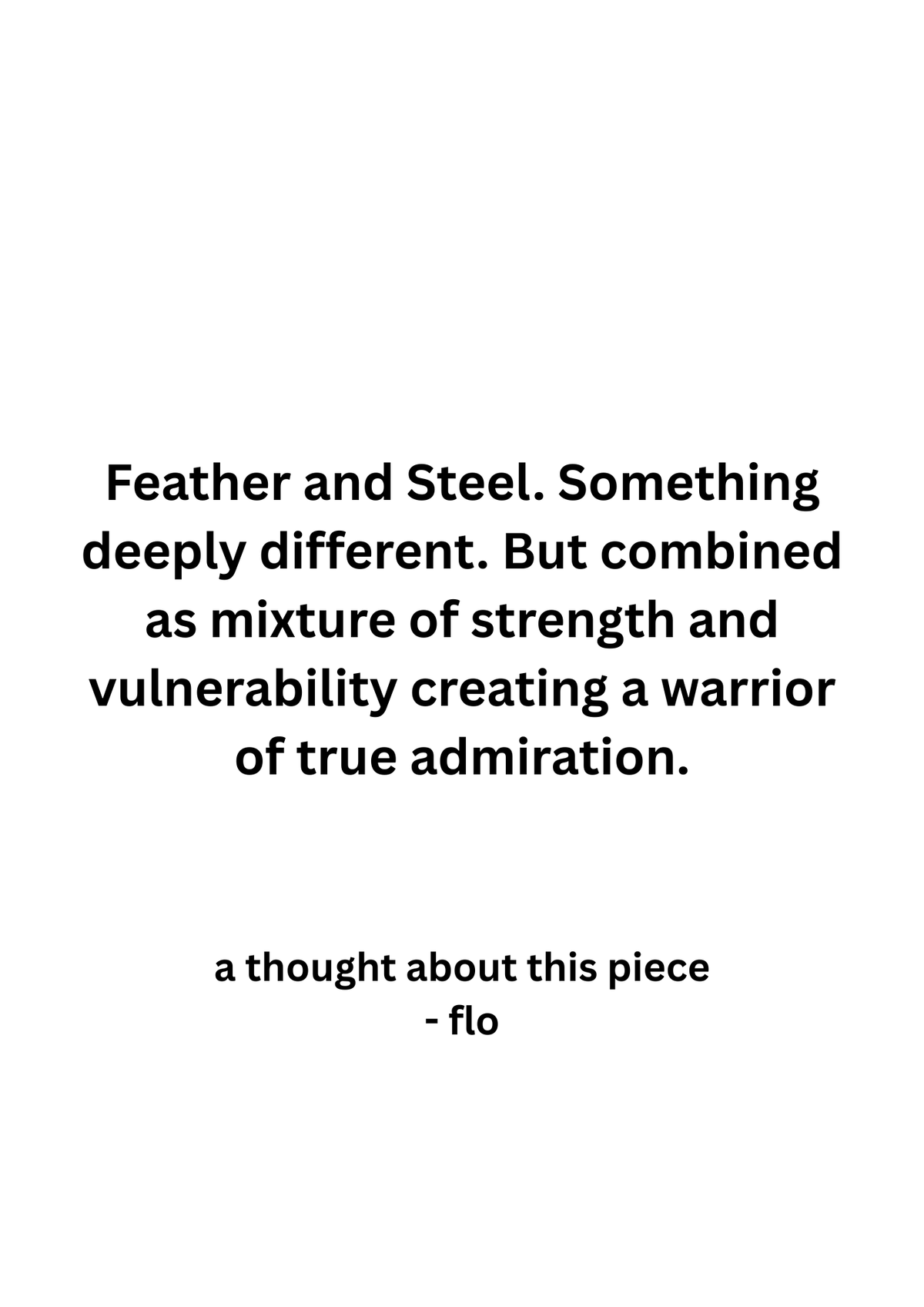 Feathers of Steel
