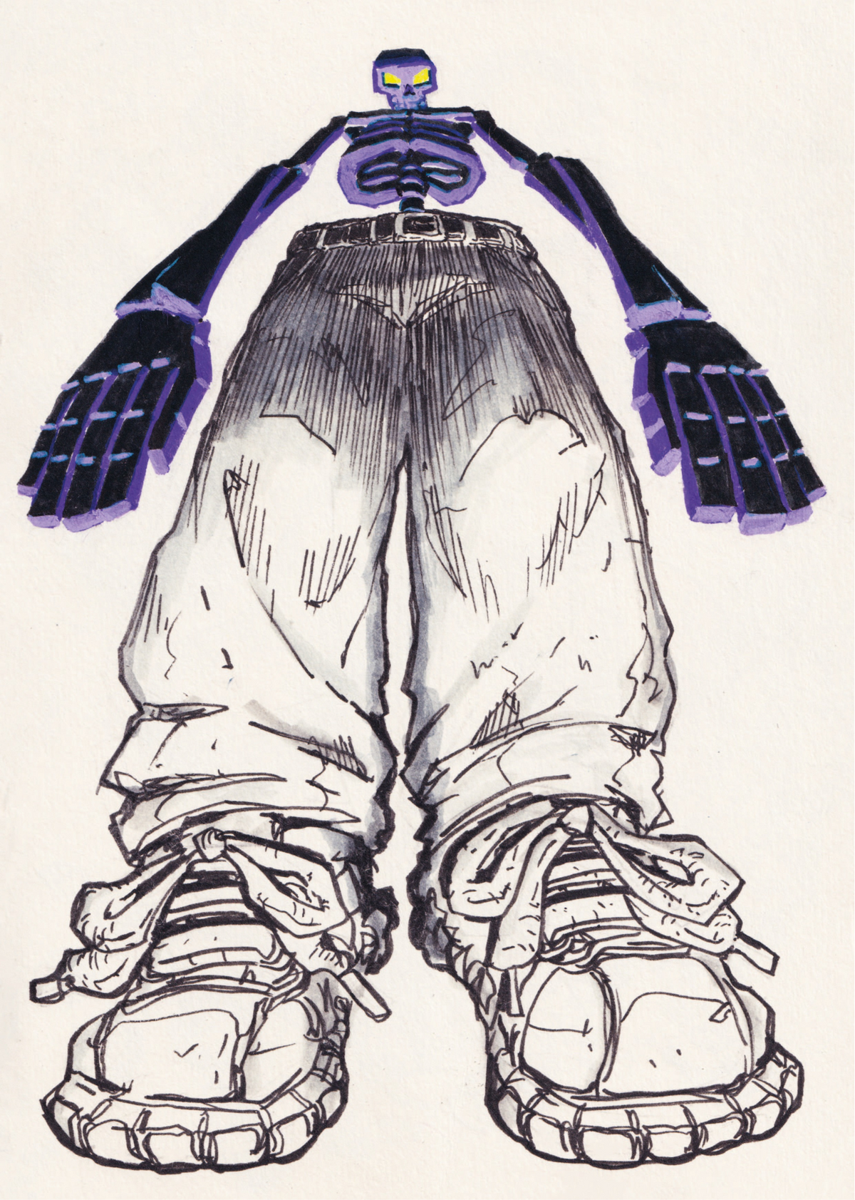 Skeleton Flo Baggy Skeleton – Flo Creates